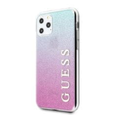 Guess Kryt Guess GUHCN65PCUGLPBL iPhone 11 Pro Max pink blue hard case Glitter Gradient