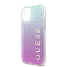 Guess Kryt Guess GUHCN65PCUGLPBL iPhone 11 Pro Max pink blue hard case Glitter Gradient