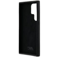 Karl Lagerfeld Kryt Karl Lagerfeld KLHCS24LSMHKNPK Samsung Galaxy S24 Ultra Silicone Ikonik Metal Pin black