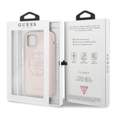 Guess Kryt Guess GUHCN58LS4GLP iPhone 11 Pro light pink hard case Silicone 4G Tone On Tone