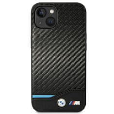 MobilPouzdra.cz Kryt BMW BMHCP14M22NBCK Apple iPhone 14 Plus / 15 Plus black Leather Carbon