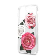 Guess Kryt Guess GUHCN58ROSTRT Apple iPhone 11 Pro transparent hardcase Flower Desire Pink & White Rose