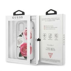 Guess Kryt Guess GUHCN58ROSTRT Apple iPhone 11 Pro transparent hardcase Flower Desire Pink & White Rose