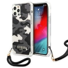 Guess Kryt Guess GUHCP12LKSARBK Apple iPhone 12 Pro Max black hardcase Camo Collection