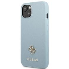 Guess Kryt Guess GUHCP13MPS4MB Apple iPhone 13 blue hardcase Saffiano 4G Small Metal Logo