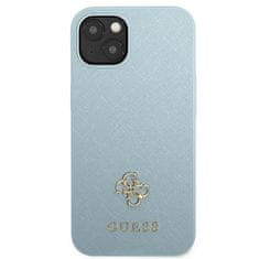 Guess Kryt Guess GUHCP13MPS4MB Apple iPhone 13 blue hardcase Saffiano 4G Small Metal Logo