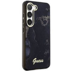 Guess Kryt Guess GUHCS23MHTMRSK Samsung Galaxy S23+ Plus black hardcase Golden Marble Collection