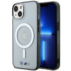 MobilPouzdra.cz Kryt BMW BMHMP14SHCRS Apple iPhone 14 transparent hardcase Silver Ring MagSafe