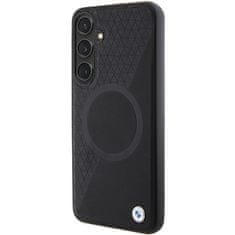 MobilPouzdra.cz Kryt BMW BMHMS24M23RTPK Samsung Galaxy S24+ Plus hardcase Signature Leather Half Textured & Circle MagSafe black