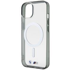 MobilPouzdra.cz Kryt BMW BMHMP14SHCRS Apple iPhone 14 transparent hardcase Silver Ring MagSafe