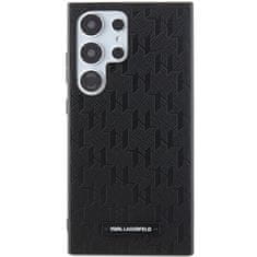 Karl Lagerfeld Kryt Karl Lagerfeld KLHCS24LSAKLHPK Samsung Galaxy S24 Ultra hardcase Saffiano Mono Metal Logo black