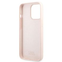 Karl Lagerfeld Kryt Karl Lagerfeld KLHMP13LSSKCI Apple iPhone 13 Pro hardcase light pink Silicone Ikonik Karl & Choupette Magsafe