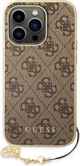 Guess Kryt Guess GUHCP14XGF4GBR Apple iPhone 14 Pro Max brown hardcase 4G Charms Collection