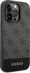 Guess Kryt Guess GUHCP14XG4GLGR Apple iPhone 14 Pro Max grey hard case 4G Stripe Collection