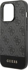 Guess Kryt Guess GUHCP14XG4GLGR Apple iPhone 14 Pro Max grey hard case 4G Stripe Collection