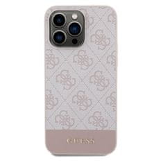 Guess Kryt Guess GUHCP14XG4GLPI Apple iPhone 14 Pro Max hardcase 4G Stripe Collection pink