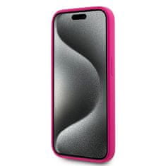 Karl Lagerfeld Kryt Karl Lagerfeld KLHMP15LSCHPPLF Apple iPhone 15 Pro hardcase Silicone Choupette Head MagSafe fuschia