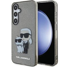 Karl Lagerfeld Kryt Karl Lagerfeld KLHCS24MHNKCTGK Samsung Galaxy S24+ Plus hardcase Glitter Karl&Choupette black