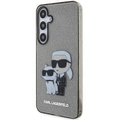 Karl Lagerfeld Kryt Karl Lagerfeld KLHCS24MHNKCTGK Samsung Galaxy S24+ Plus hardcase Glitter Karl&Choupette black