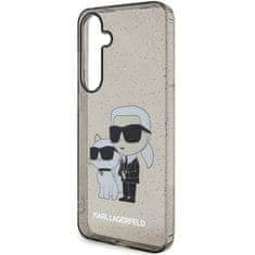 Karl Lagerfeld Kryt Karl Lagerfeld KLHCS24MHNKCTGK Samsung Galaxy S24+ Plus hardcase Glitter Karl&Choupette black