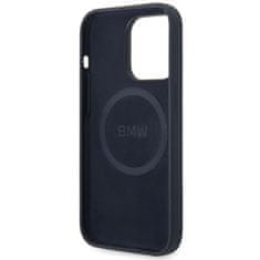 MobilPouzdra.cz Kryt BMW BMHMP14XSILNA Apple iPhone 14 Pro Max navy Silicone Metal Logo MagSafe