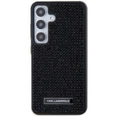 Karl Lagerfeld Kryt Karl Lagerfeld KLHCS24SHDSPRK Samsung Galaxy S24 hardcase Rhinestone Metal Logo black