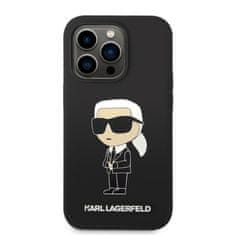 Karl Lagerfeld Kryt Karl Lagerfeld KLHMP14XSNIKBCK Apple iPhone 14 Pro Max hardcase black Silicone NFT Ikonik Magsafe