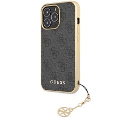 Guess Kryt Guess GUHCP14XGF4GGR Apple iPhone 14 Pro Max gray hardcase 4G Charms Collection