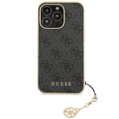 Guess Kryt Guess GUHCP14XGF4GGR Apple iPhone 14 Pro Max gray hardcase 4G Charms Collection