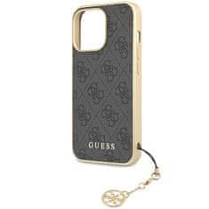 Guess Kryt Guess GUHCP14XGF4GGR Apple iPhone 14 Pro Max gray hardcase 4G Charms Collection