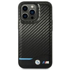 MobilPouzdra.cz Kryt BMW BMHCP14L22NBCK Apple iPhone 14 Pro black Leather Carbon