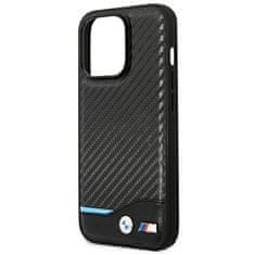 MobilPouzdra.cz Kryt BMW BMHCP14L22NBCK Apple iPhone 14 Pro black Leather Carbon