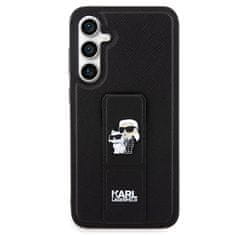 Karl Lagerfeld Kryt Karl Lagerfeld KLHCS23FEGSAKCPK Samsung Galaxy S23 FE hardcase Gripstand Saffiano Karl&Choupette Pins black