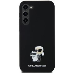 Karl Lagerfeld Kryt Karl Lagerfeld KLHCSA35SMHKCNPK Samsung Galaxy A35 hardcase Silicone Karl&Choupette Metal Pin black