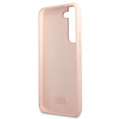 Karl Lagerfeld Kryt Karl Lagerfeld KLHCS22MSSKCI Samsung Galaxy S22+ Plus hardcase light pink Silicone Ikonik Karl & Choupette