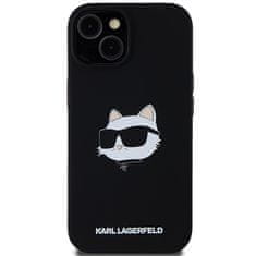 Karl Lagerfeld Kryt Karl Lagerfeld KLHMP15MSCHPPLK Apple iPhone 15 Plus / 14 Plus hardcase Silicone Choupette Head MagSafe black