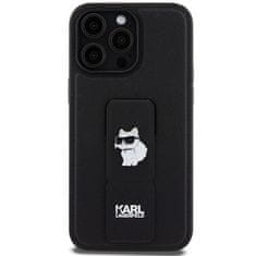 Karl Lagerfeld Kryt Karl Lagerfeld KLHCP13XGSACHPK Apple iPhone 13 Pro Max hardcase Gripstand Saffiano Choupette Pins black