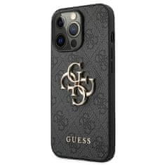 Guess Kryt Guess GUHCP13L4GMGGR Apple iPhone 13 Pro grey hardcase 4G Big Metal Logo