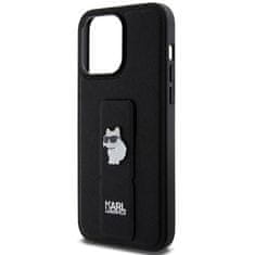 Karl Lagerfeld Kryt Karl Lagerfeld KLHCP13XGSACHPK Apple iPhone 13 Pro Max hardcase Gripstand Saffiano Choupette Pins black