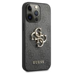 Guess Kryt Guess GUHCP13L4GMGGR Apple iPhone 13 Pro grey hardcase 4G Big Metal Logo