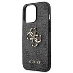 Guess Kryt Guess GUHCP13L4GMGGR Apple iPhone 13 Pro grey hardcase 4G Big Metal Logo