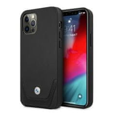 MobilPouzdra.cz Kryt BMW BMHCP12LRSWPK Apple iPhone 12 Pro Max black hardcase Leather Perforate