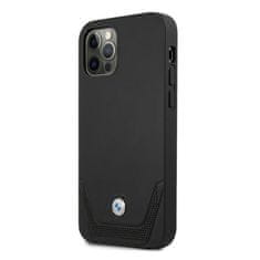 MobilPouzdra.cz Kryt BMW BMHCP12LRSWPK Apple iPhone 12 Pro Max black hardcase Leather Perforate