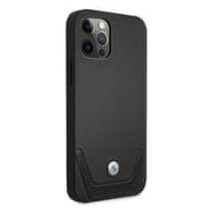 MobilPouzdra.cz Kryt BMW BMHCP12LRSWPK Apple iPhone 12 Pro Max black hardcase Leather Perforate