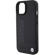 MobilPouzdra.cz Kryt BMW BMHCP15MSLLBK Apple iPhone 15 Plus / 14 Plus Leather Hot Stamp black