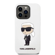 Karl Lagerfeld Kryt Karl Lagerfeld KLHCP14LSNIKBCH Apple iPhone 14 Pro hardcase white Silicone Ikonik