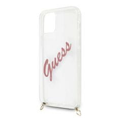 Guess Kryt Guess GUHCP12SCRTVSPI Apple iPhone 12 mini pink hardcase Script Vintage