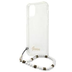 Guess Kryt Guess GUHCP12MKPSWH Apple iPhone 12/12 Pro Transparent hardcase White Pearl