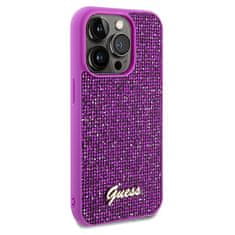 Guess Kryt Guess GUHCP14XPMSDGSF Apple iPhone 14 Pro Max hardcase Disco Metal Script fuschia