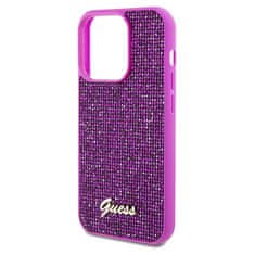 Guess Kryt Guess GUHCP14XPMSDGSF Apple iPhone 14 Pro Max hardcase Disco Metal Script fuschia